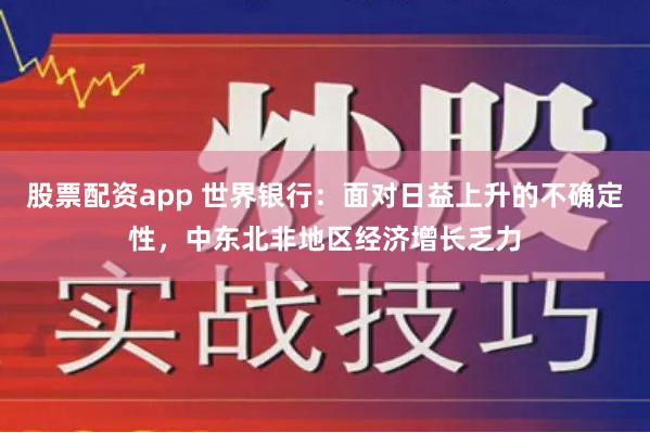 股票配资app 世界银行：面对日益上升的不确定性，中东北非地区经济增长乏力